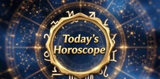 Zodiac signs horoscope wheel with financial growth symbols April 27 2026 astrology prediction
