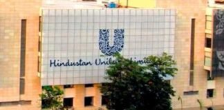 Hindustan Unilever products displayed on retail shelves showing strong FMCG growth in India
