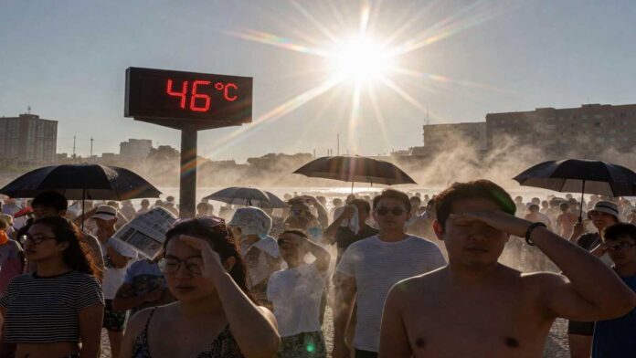 india-weather-update-heatwa ndia Weather Update: Severe Heatwave Sweeps Northwest Region, Temperatures Cross 45°C; Rain Alert in Northeast