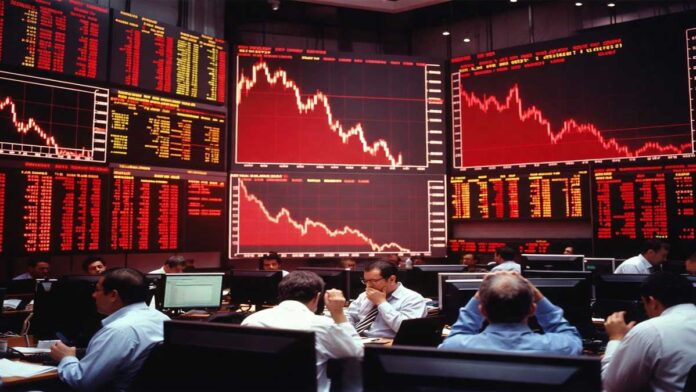 indian-stock-market-crash-s Indian stock market crash with Sensex and Nifty falling sharply