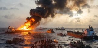 Oil tankers halted in Strait of Hormuz with Iranian patrol boats amid rising maritime tensions