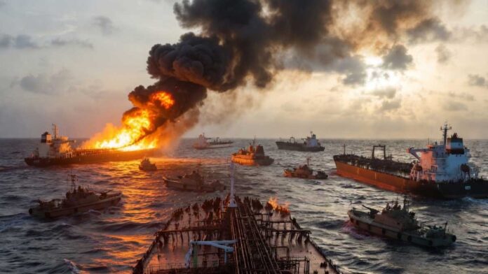 Oil tankers halted in Strait of Hormuz with Iranian patrol boats amid rising maritime tensions Oil tankers halted in Strait of Hormuz with Iranian patrol boats amid rising maritime tensions