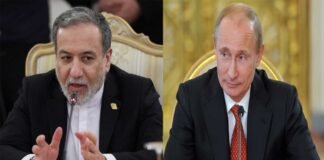 Iran foreign minister Abbas Araghchi meeting Vladimir Putin Russia St Petersburg 2026
