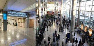 Tehran Imam Khomeini International Airport with airplanes resuming international flights