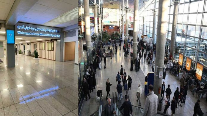 Tehran Imam Khomeini International Airport with airplanes resuming international flights
