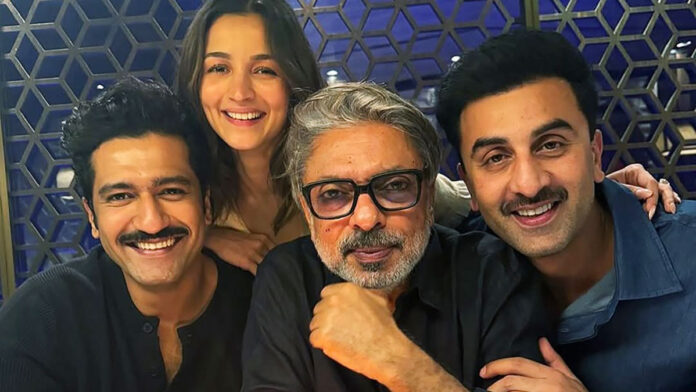 Love and War Release Date Announcement Poster Ranbir Kapoor Alia Bhatt Vicky Kaushal Love and War film poster announcement