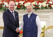 India, Austria Strengthen Strategic Ties: PM Modi Meets Chancellor Stocker, Signs Key Agreements in New Delhi PM Narendra Modi and Austrian Chancellor Christian Stocker meeting at Hyderabad House in New Delhi