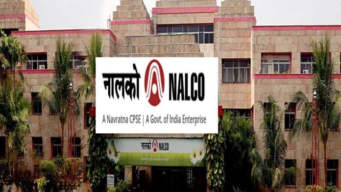nalco-q4-results-2026-alumi NALCO aluminium plant operations with industrial refinery and workers in safety gear