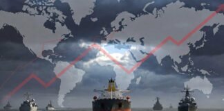 Oil tanker in Strait of Hormuz global supply crisis rising oil prices 2026