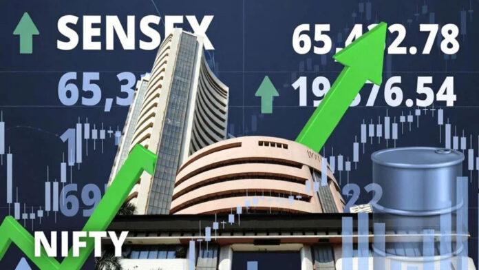 sensex-nifty-recovery-it-st Indian stock market recovery chart showing Sensex and Nifty rebound after early losses with IT stocks leading gains