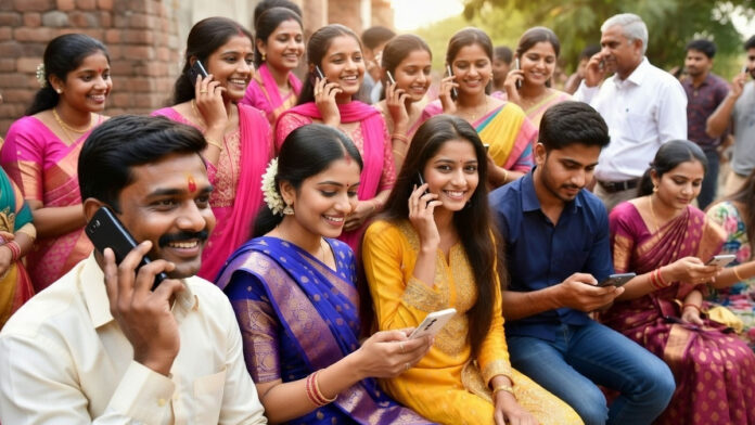 TRAI Affordable Call SMS Plans Proposal 2026 Mobile users making calls and sending SMS with affordable telecom plans India