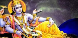 Devotees worshipping Lord Vishnu and Goddess Lakshmi on Varuthini Ekadashi
