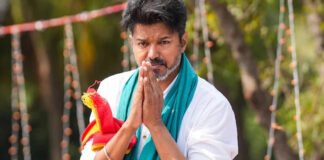 Vijay TVK leader at Chennai rally campaign event