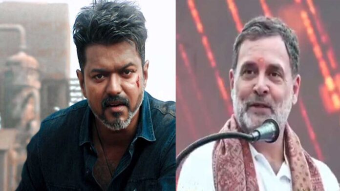 Thalapathy-Vijay-and-Rahul- Thalapathy Vijay and Rahul Gandhi
