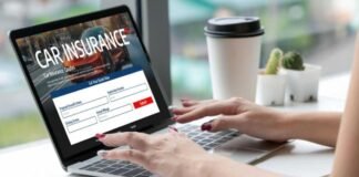 A car owner reviewing car insurance add-ons and premium costs online before policy renewal
