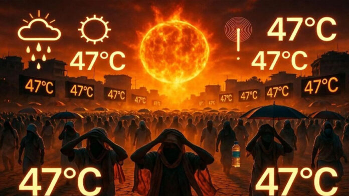 Delhi NCR Weather Update: Heatwave and Rain Alert Delhi NCR Weather Update showing severe heatwave and yellow alert in Delhi