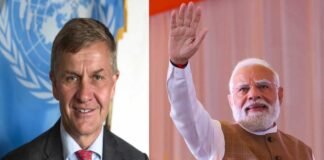 Former UN Environment Programme chief Erik Solheim speaking about Prime Minister Narendra Modi’s leadership and India’s green growth vision