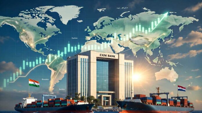 EXIM Bank Targets 10 Percent Credit Growth in FY27 EXIM Bank headquarters representing India’s export finance growth strategy amid global trade tensions