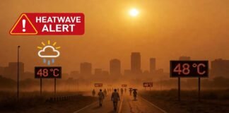 People struggle under extreme heatwave conditions in India as temperatures cross 48 degrees Celsius in multiple cities