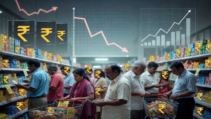 india-inflation-fmcg-demand Indian consumers shopping for daily essentials amid inflation and slowing FMCG demand concerns