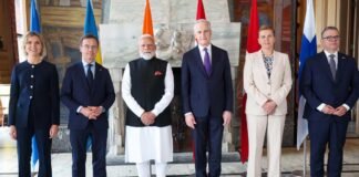 Leaders from India and Nordic countries attend the India-Nordic Summit in Oslo while discussing counterterrorism cooperation and strategic partnerships.