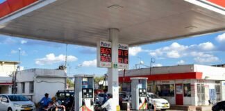 Petrol pump in India showing fuel prices amid crude oil surge