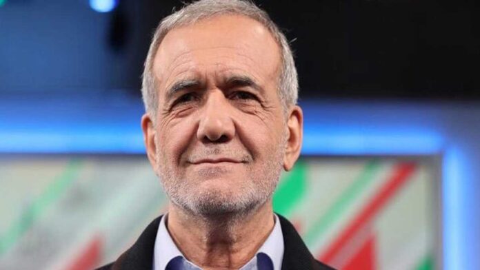 iran-president-pezeshkian-d Iranian President Masoud Pezeshkian speaks about diplomacy and peace amid rising Middle East tensions