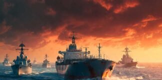 Oil tanker passing through Strait of Hormuz amid geopolitical tensions affecting global oil prices
