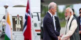 Prime Minister Narendra Modi arrives in Oslo, Norway for historic India-Nordic Summit visit