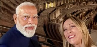 Indian Prime Minister Narendra Modi receives a grand welcome in Rome during his Italy visit as Italian PM Giorgia Meloni greets him warmly.