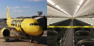 Spirit Airlines aircraft grounded shutdown 2026 airport empty runway USA aviation crisis