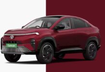 Tata Curvv.ev SeriesX Launched in India: 502 km Range, Premium Features at ₹16.99 Lakh Tata Curvv EV SeriesX electric SUV coupe in Nitro Crimson color showcasing modern design and LED lighting