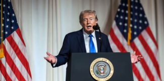 Donald Trump speaking about a potential new Iran nuclear deal