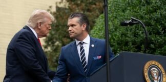 US military vehicles and American troops stationed in Europe amid Pentagon deployment changes ordered by President Trump