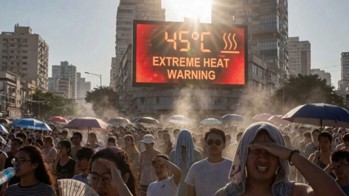 Weather Update: Heatwave Scorches North India Weather Update showing severe heatwave conditions across North and Central India