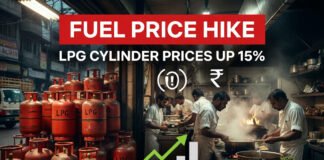 Commercial LPG cylinder prices have increased from June 1, 2026, raising fuel costs for businesses across India.