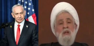 Hezbollah leader Naim Qassem delivers a Hezbollah ceasefire rejection speech in Beirut, demanding a full ceasefire and Israeli withdrawal from Lebanon