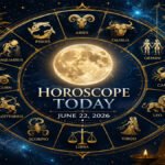 Horoscope Today June 22 2026: Moon Sign Predictions for Aries to Pisces by Pandit Ajay Kaushik Pandit Ajay Kaushik’s moon sign horoscope for June 22, 2026 covers career, money, love, health, remedies and donation tips for all 12 zodiac signs.