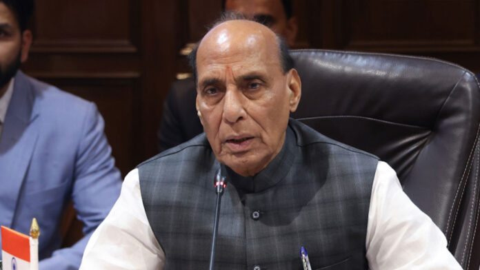 India GDP Growth 7.7% Earns Praise From Rajnath Singh Defense Minister Rajnath Singh addressing an event while discussing India's 7.7 percent GDP growth and economic progress.