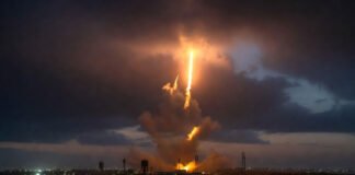 Missile launch operation conducted by Iranian forces amid escalating tensions between Iran and the United States in the Middle East.