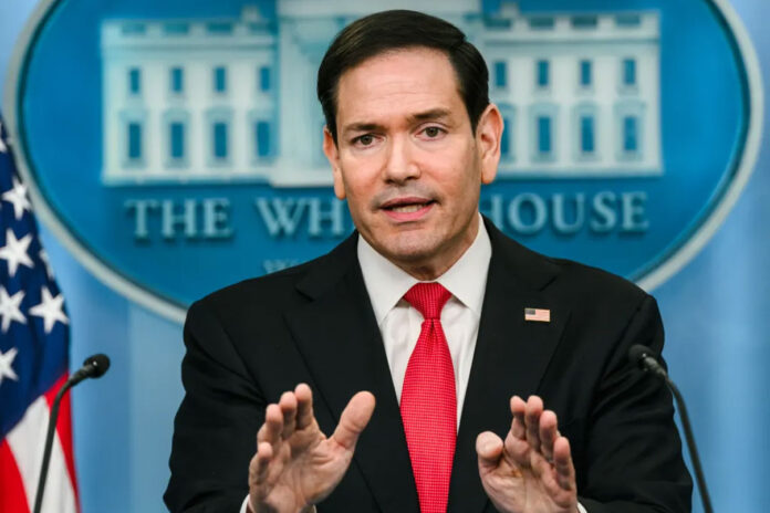marco-rubio-gulf-allies-ira U.S. Secretary of State Marco Rubio speaks in Kuwait City during a regional tour aimed at reassuring Gulf allies as Washington continues negotiations with Iran.