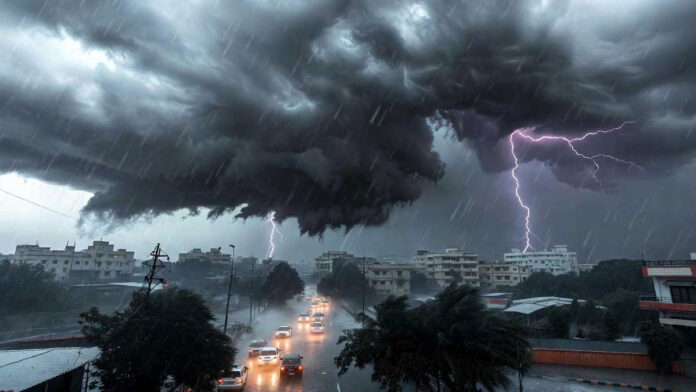 northwest-india-rain-foreca Delhi-NCR saw dust storms, rain and stronger winds as the IMD said showers may continue across northwest India through June 19.