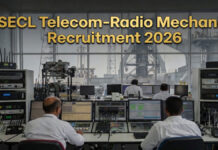 SECL Opens 65 Telecom-Radio Mechanic Vacancies for Internal Employees, Online Applications Begin June 11 SECL headquarters and telecom maintenance professionals working on communication equipment during recruitment announcement.
