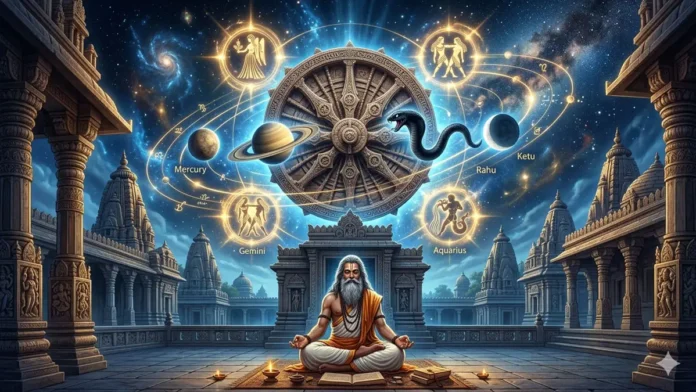 astrological-predictions-next-12-days-2026 Pandit Ajay Kaushik explains how Mercury turning direct, Saturn becoming retrograde, and Grahan Yoga may influence several zodiac signs over the next 12 days.