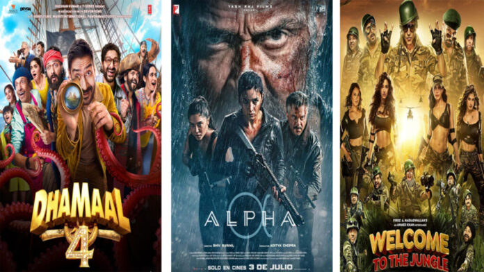 Dhamaal 4 continues to dominate the Indian box office, while Evil Dead Burn records stronger weekday earnings than Alpha and Welcome to the Jungle