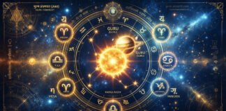 Guru Combust 2026 as Jupiter becomes combust in Cancer, highlighting its impact on Aries, Libra, and Capricorn according to Vedic astrology.