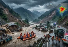 Cloudburst Hits Kashmir, 290 Roads Shut in Himachal & Uttarakhand; IMD Warns of More Torrential Rain Across 20 States