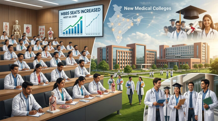 mbbs-seats-2026-nmc-new-med The National Medical Commission has approved 9,911 new MBBS seats and 25 new medical colleges for the 2026–27 academic session.