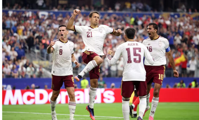 spain-vs-france-fifa-world- Spain defeated France 2-0 in Dallas to secure a place in the FIFA World Cup 2026 final with goals from Mikel Oyarzabal and Pedro Porro.