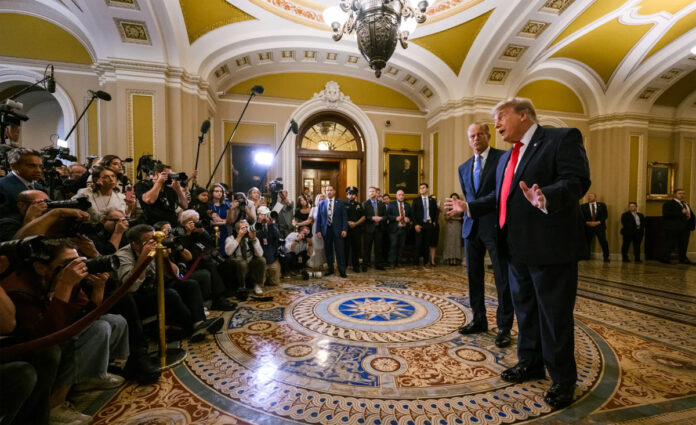 trump-kharg-island-iran-oil President Donald Trump said the US deliberately avoided targeting Iran's oil facilities on Kharg Island because of concerns about global economic stability.